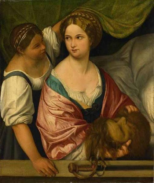 Il Pordenone Judith with the head of Holofernes. oil painting picture